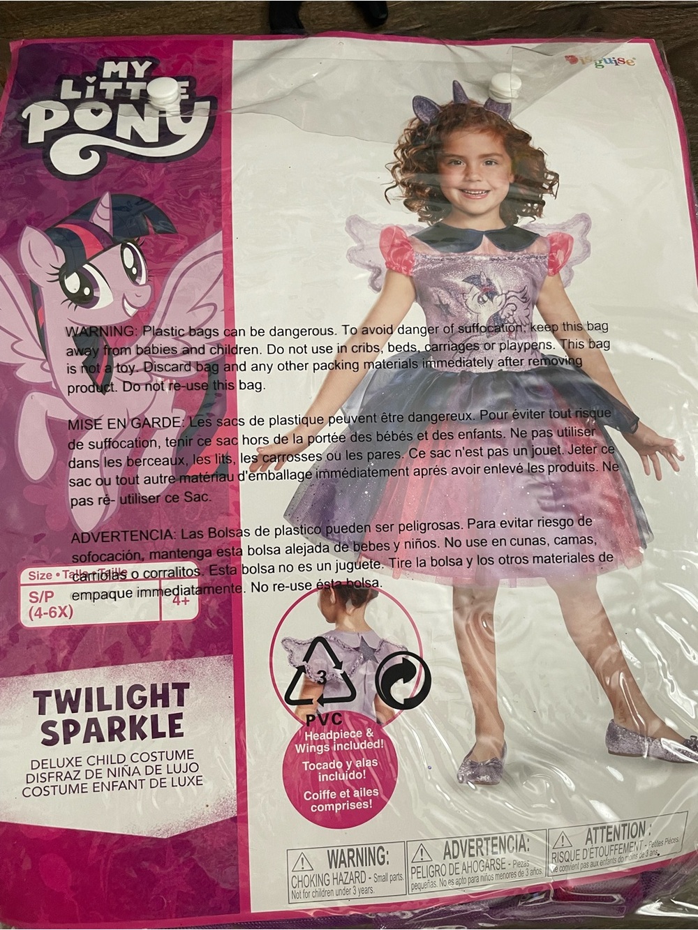 My Little Pony- Twilight Sparkle- Costume (Sz 4-6x)